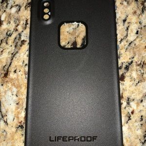 Brand new black iPhone XS Max Fre Lifeproof case